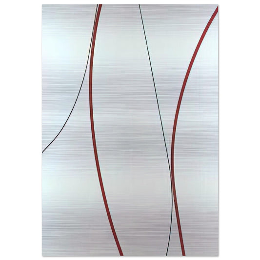 Untitled - 1964 - Lorser Feitelson Brushed Aluminum Print - 70x100 cm / 28x40 inches | Lorser Feitelson Aluminum Print | Lorser Feitelson Prints