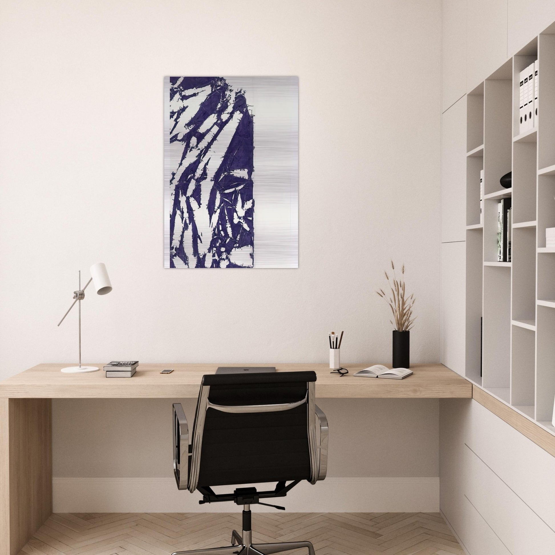 Laissée - 1995 - Simon Hantai Brushed Aluminum Print - 70x100 cm / 28x40 inches | Simon Hantai Aluminum Print | Simon Hantai Prints