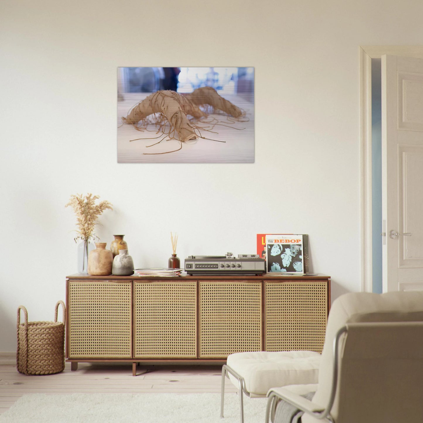 UNTITLED 1 - Eva Hesse Brushed Aluminum Print - 70x100 cm / 28x40 inches | Eva Hesse Aluminum Print | Eva Hesse Prints