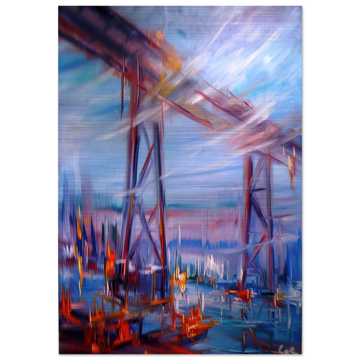 Bridge over Utopia - Konrad Zuse Brushed Aluminum Print - 70x100 cm / 28x40 inches | Konrad Zuse Aluminum Print | Konrad Zuse Prints
