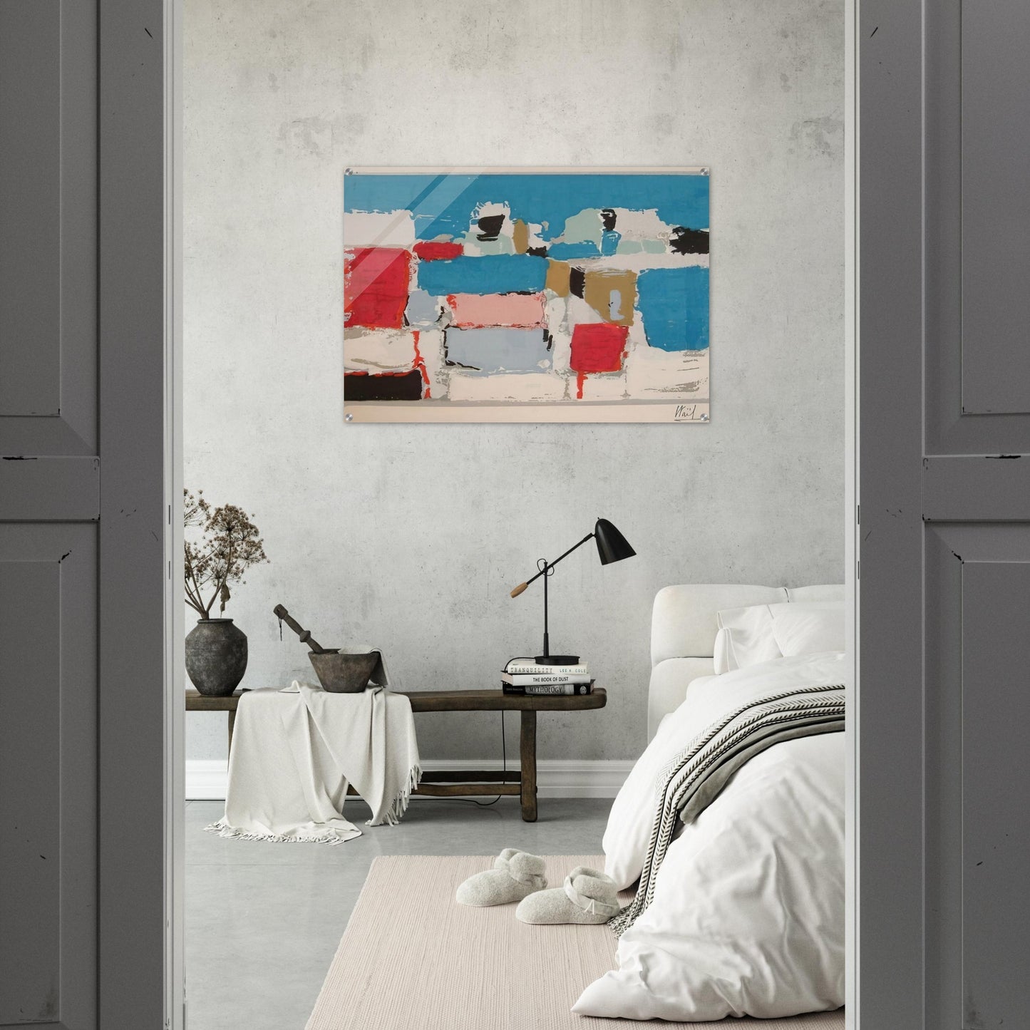 Méditerranée 01 - Art Informel - Nicolas de Stael Acrylic Print - 70x100 cm / 28x40″ inches