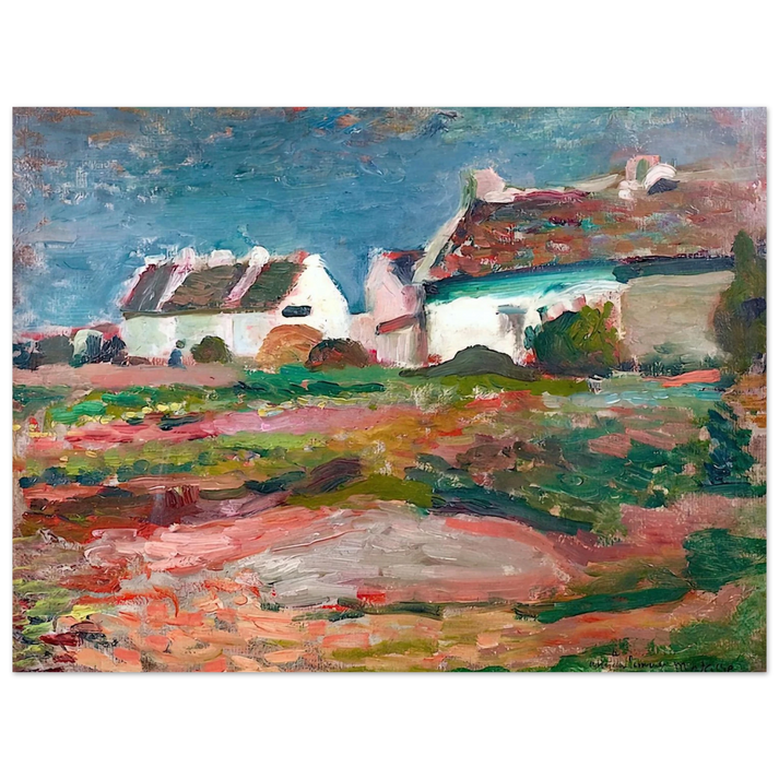 Henri Matisse - MAISONS A KERVILAHOUEN BELLE ILE 1896  75x100 cm / 30x40inches Fine Art Poster