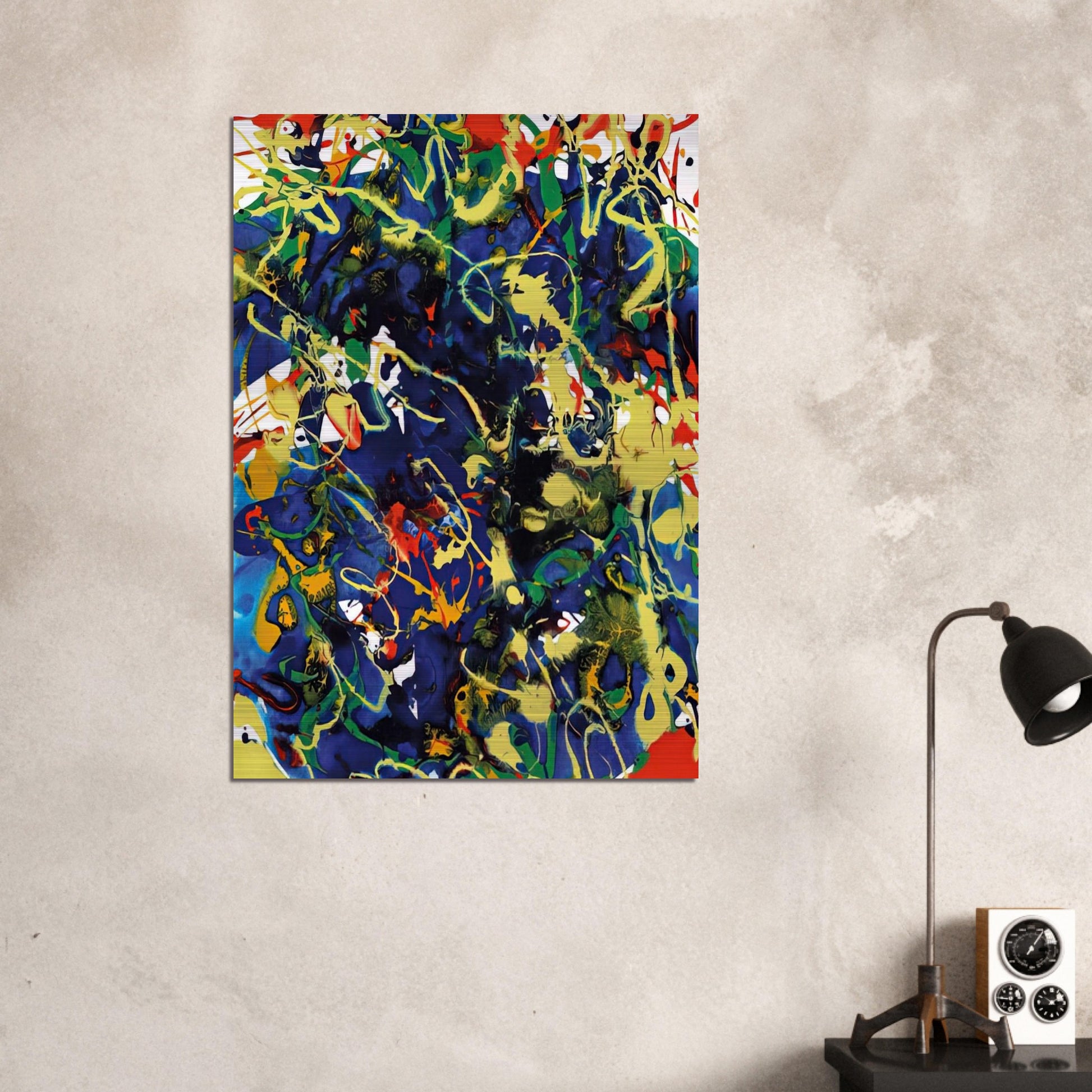 Untitled  SFP94-63  SFF 1737  - Sam Francis Brushed Aluminum Print - 70x100 cm / 28x40 inches | Sam Francis Aluminum Print | Sam Francis Prints