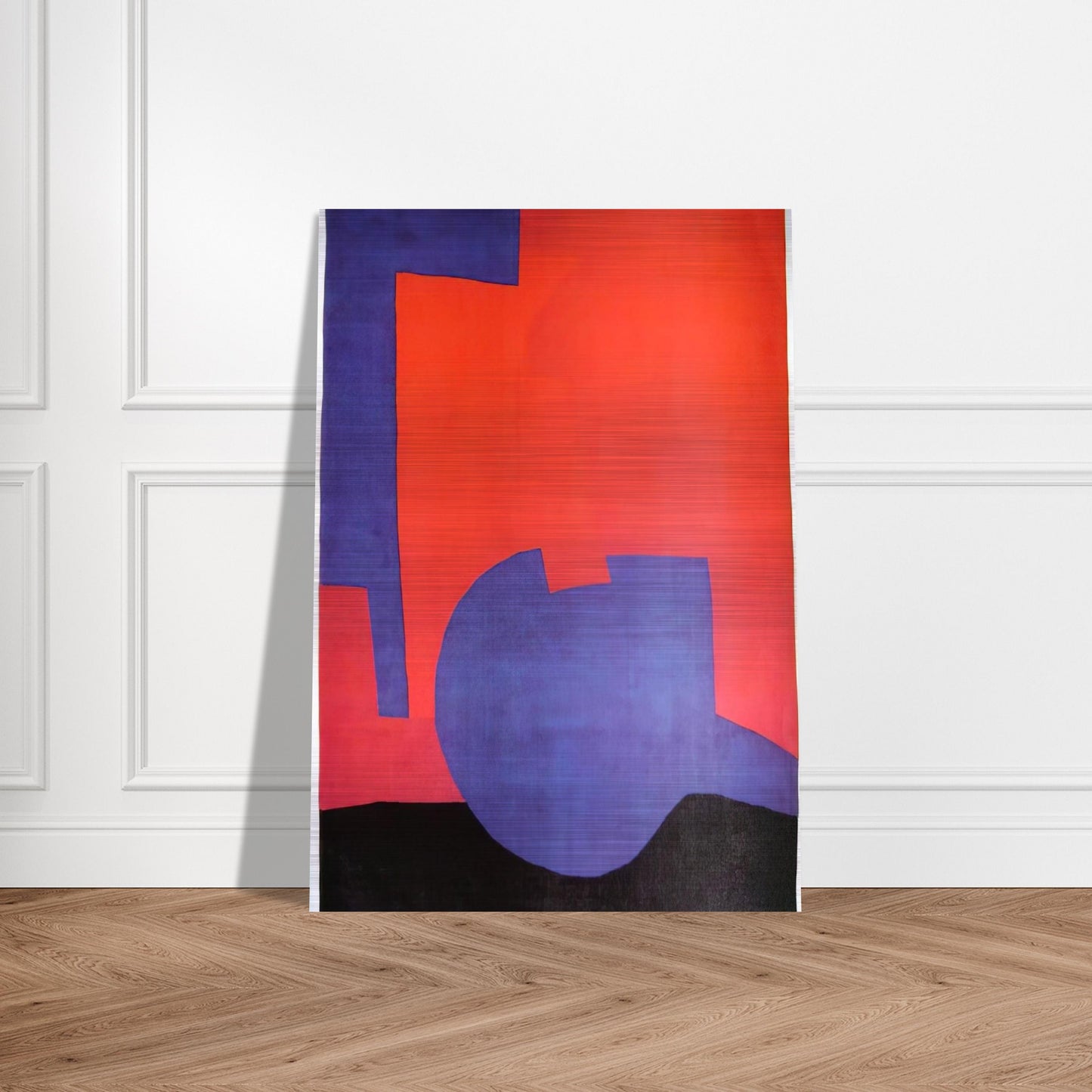 Composition rouge - 1968 - Serge Poliakoff Brushed Aluminum Print - 70x100 cm / 28x40 inches | Serge Poliakoff Aluminum Print | Serge Poliakoff Prints