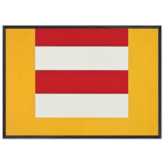 14 - 1965 - Karl Benjamin 70x100 cm / 28x40 inches Framed Art Print – Black Wooden Frame