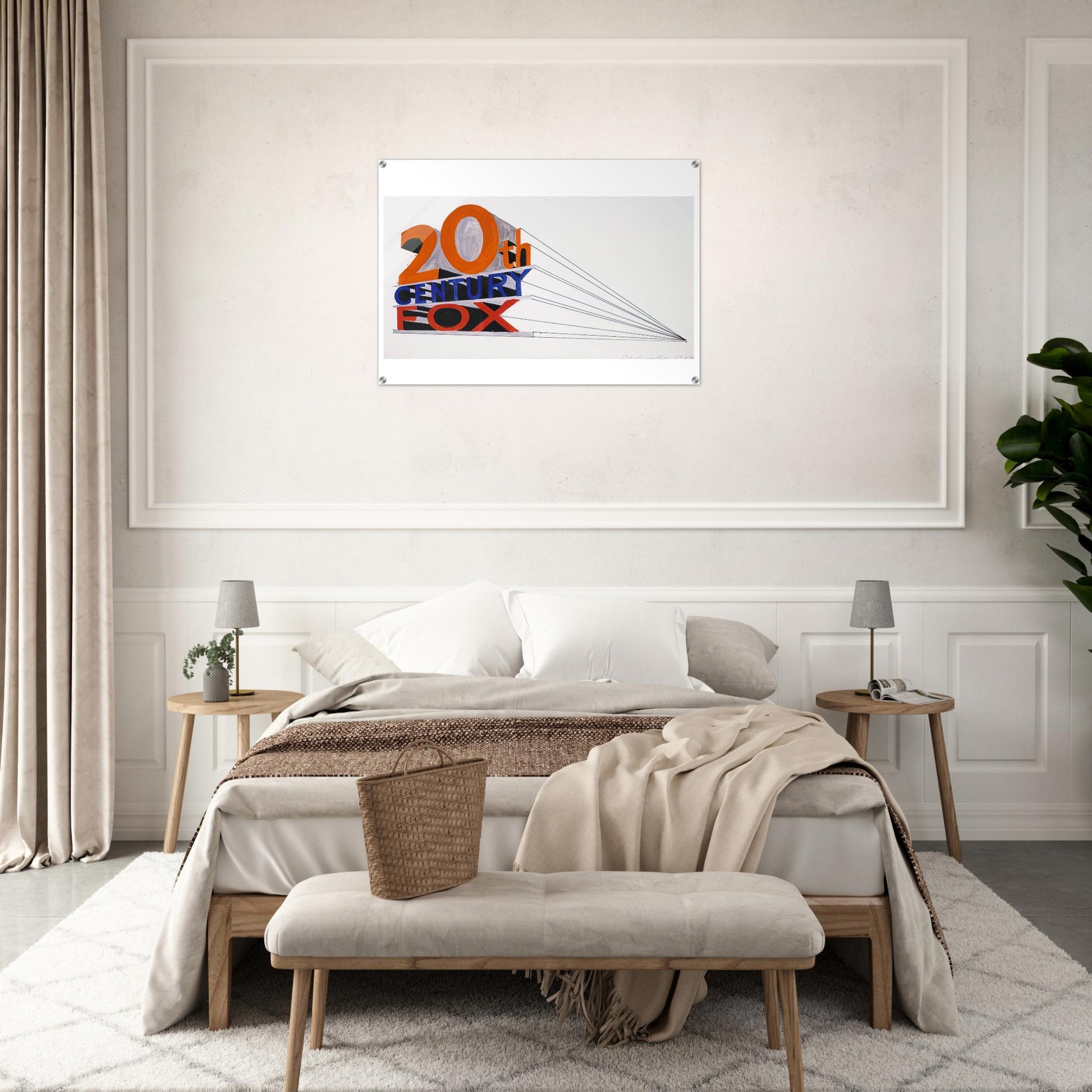 TRADEMARK 4 1962 - Edward Ruscha Acrylic Print - 70x100 cm / 28x40″ inches