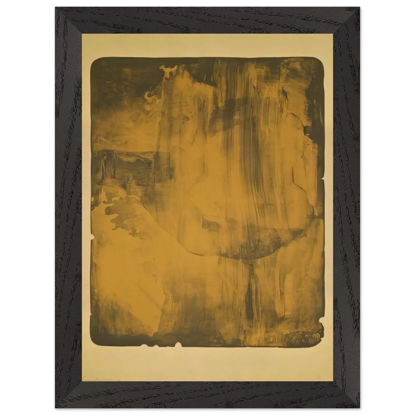 Helen Frankenthaler - Bronze Smoke - 1978 Wall art - 15x20 cm / 6x8 Inches - Premium Wooden Framed Poster With Fine Art Paper - White frame