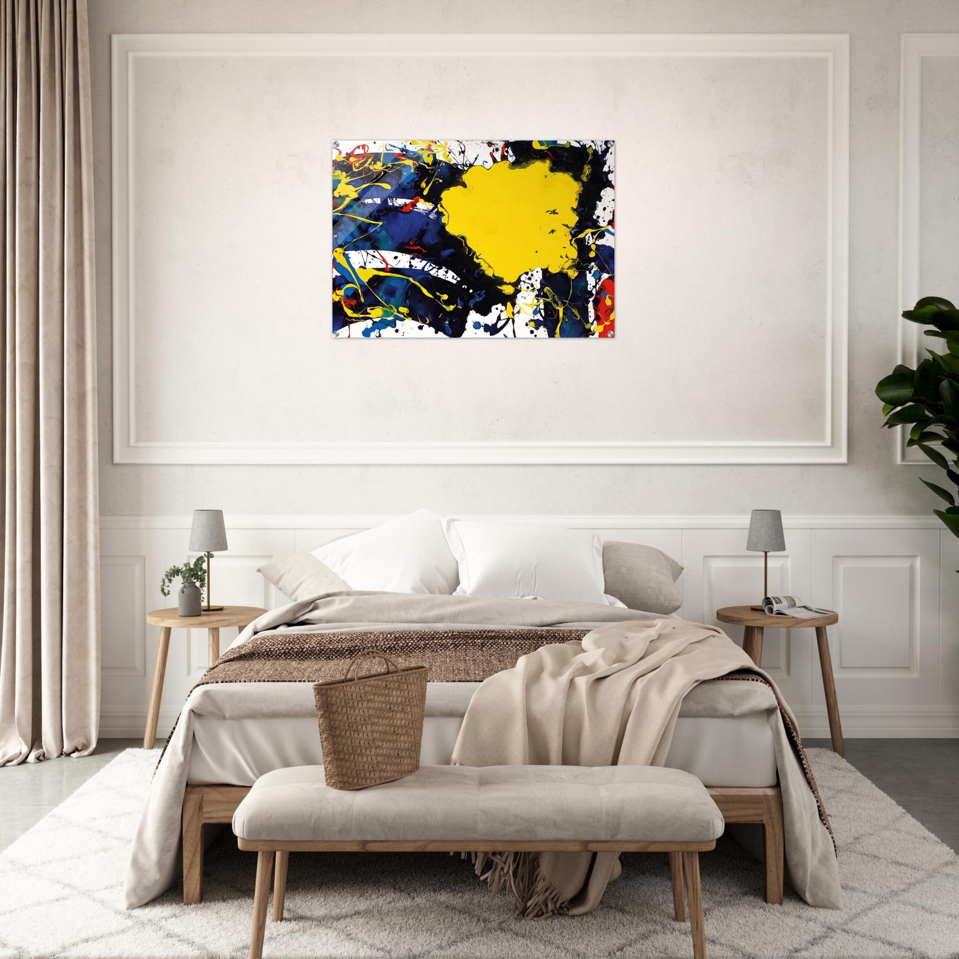 Untitled  SFP94-135  SFF 1805  - Sam Francis Acrylic Print - 70x100 cm / 28x40″ inches