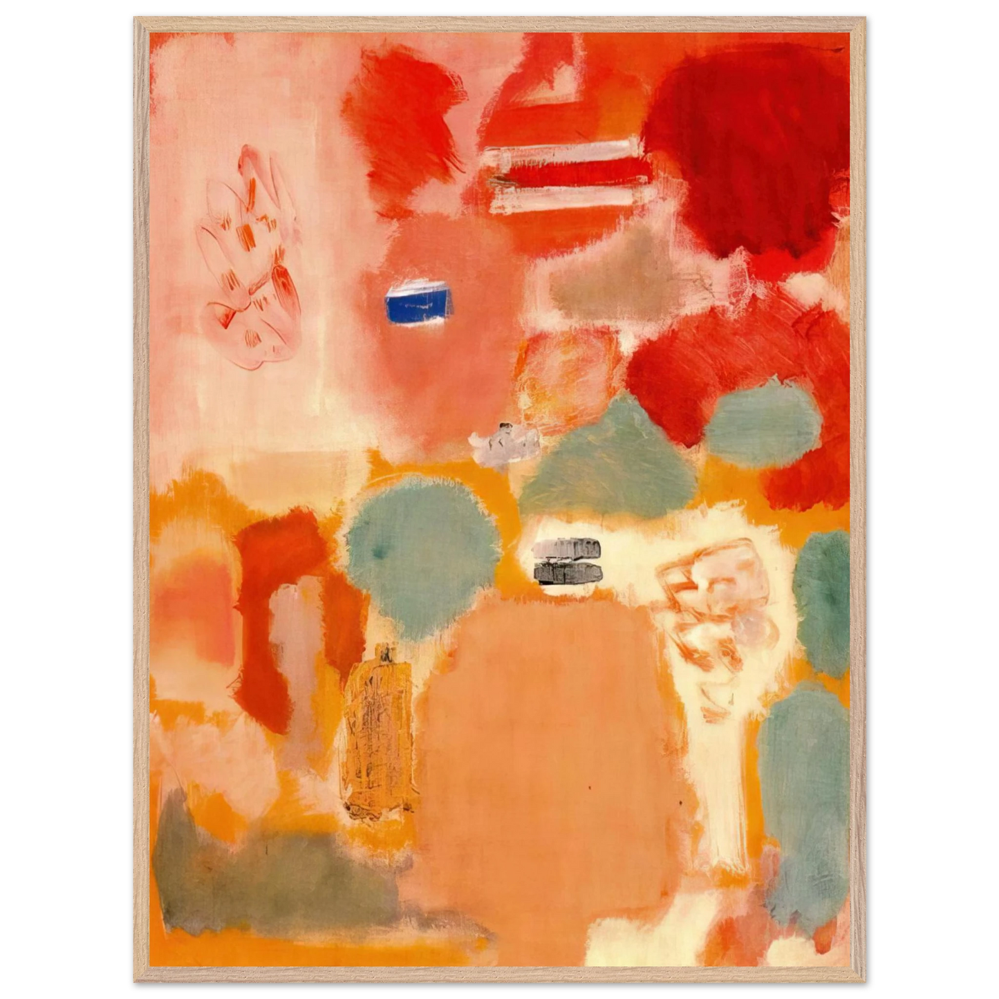 Mark Rothko - No. 21 - 1949 Wall Art - 21x29.7 cm / 8x12" - Premium Wooden Framed Poster With Fine Art Paper-canvas - Wood frame