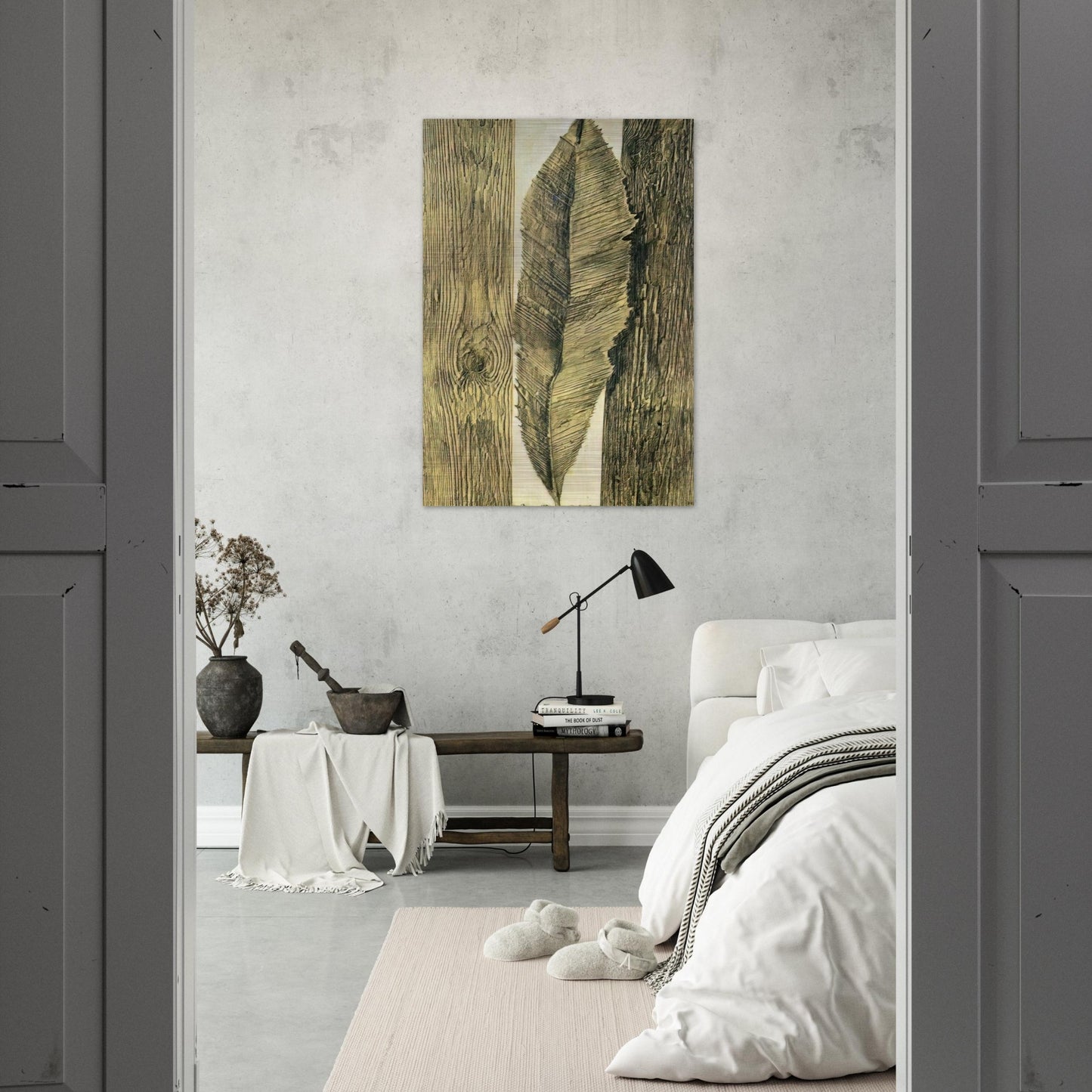 Leaf customs - Max Ernst Brushed Aluminum Print - 70x100 cm / 28x40 inches | Max Ernst Aluminum Print | Max Ernst Prints