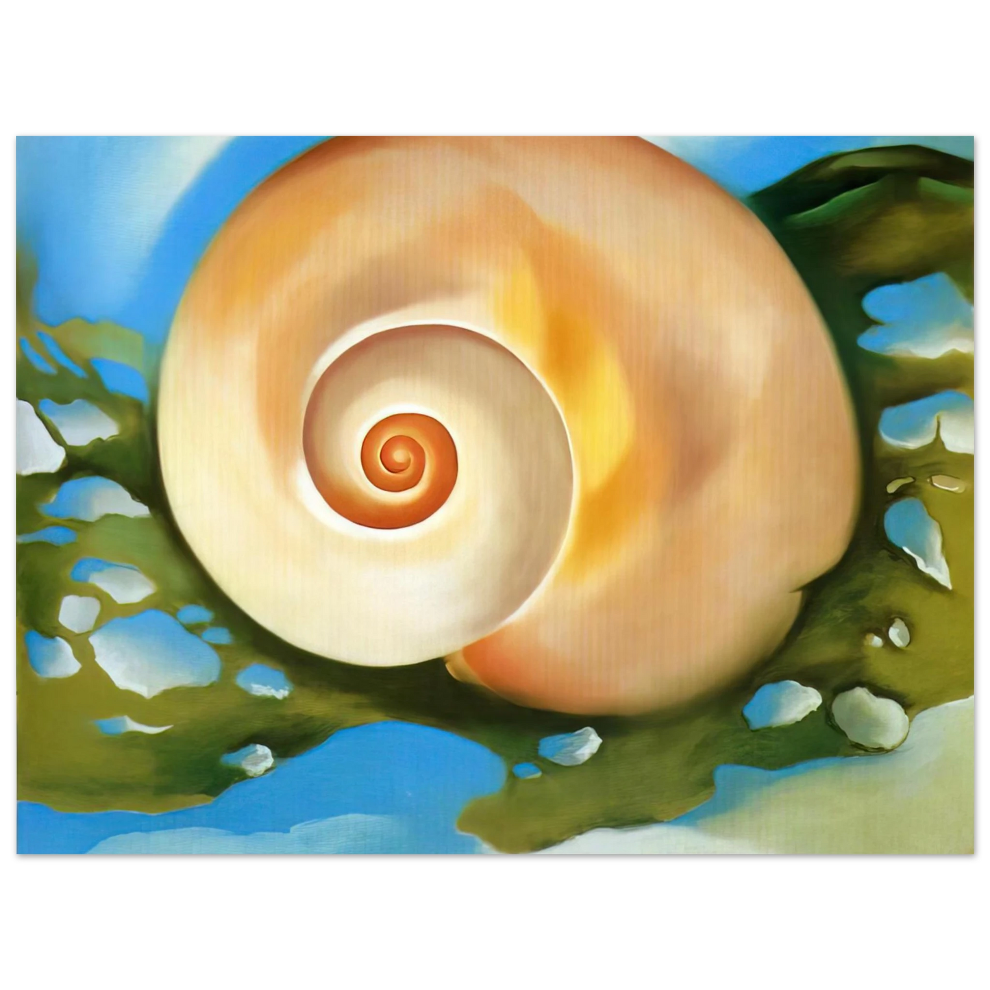 Georgia O'Keeffe - Pink Shell with Seaweed Fine Art Poster