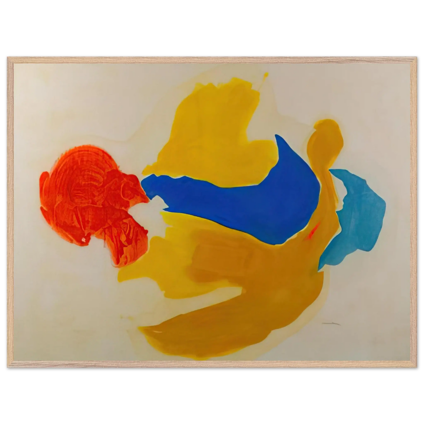 Helen Frankenthaler - Blue Jay - 1963  United States Wall art - 50x70 cm / 20x28 Inches - Fine Art Poster - -