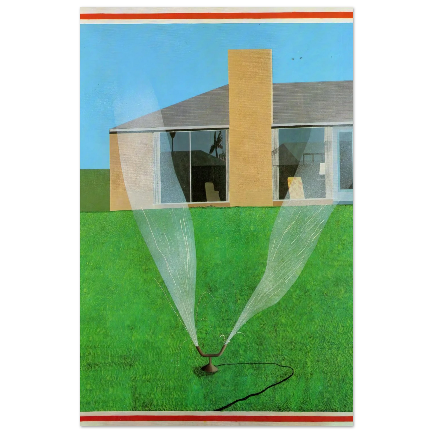 David Hockney - David Hockney Wall art - 40x60 cm / 16x24 inches - Premium Wooden Framed Poster With Fine Art Paper-canvas - Black frame