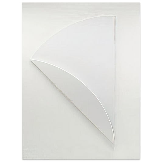 Ellsworth Kelly - White Relief over White  75x100 cm / 30x40inches Fine Art Poster