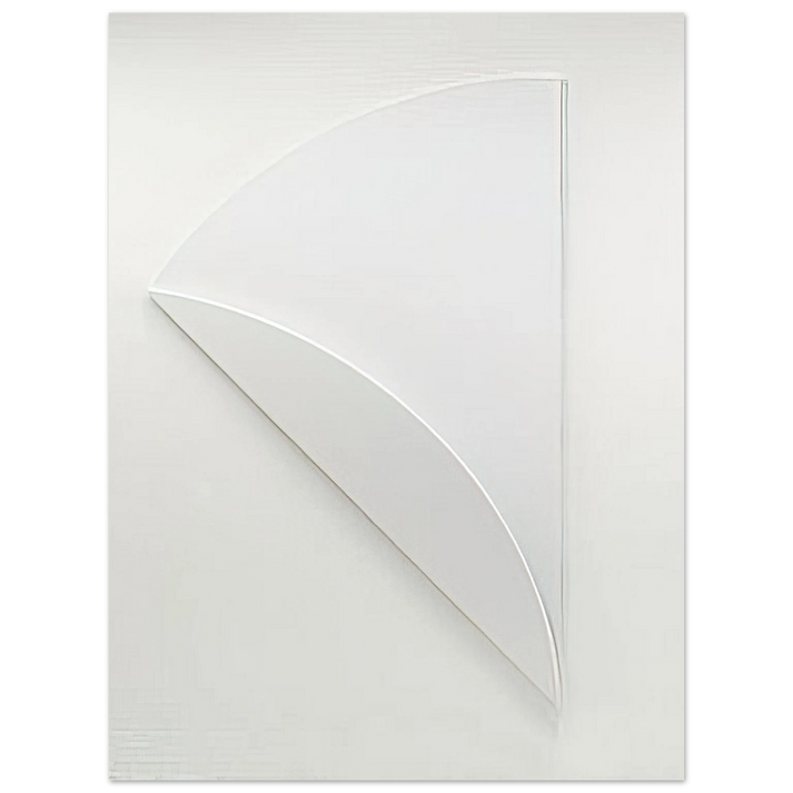 Ellsworth Kelly - White Relief over White  75x100 cm / 30x40inches Fine Art Poster