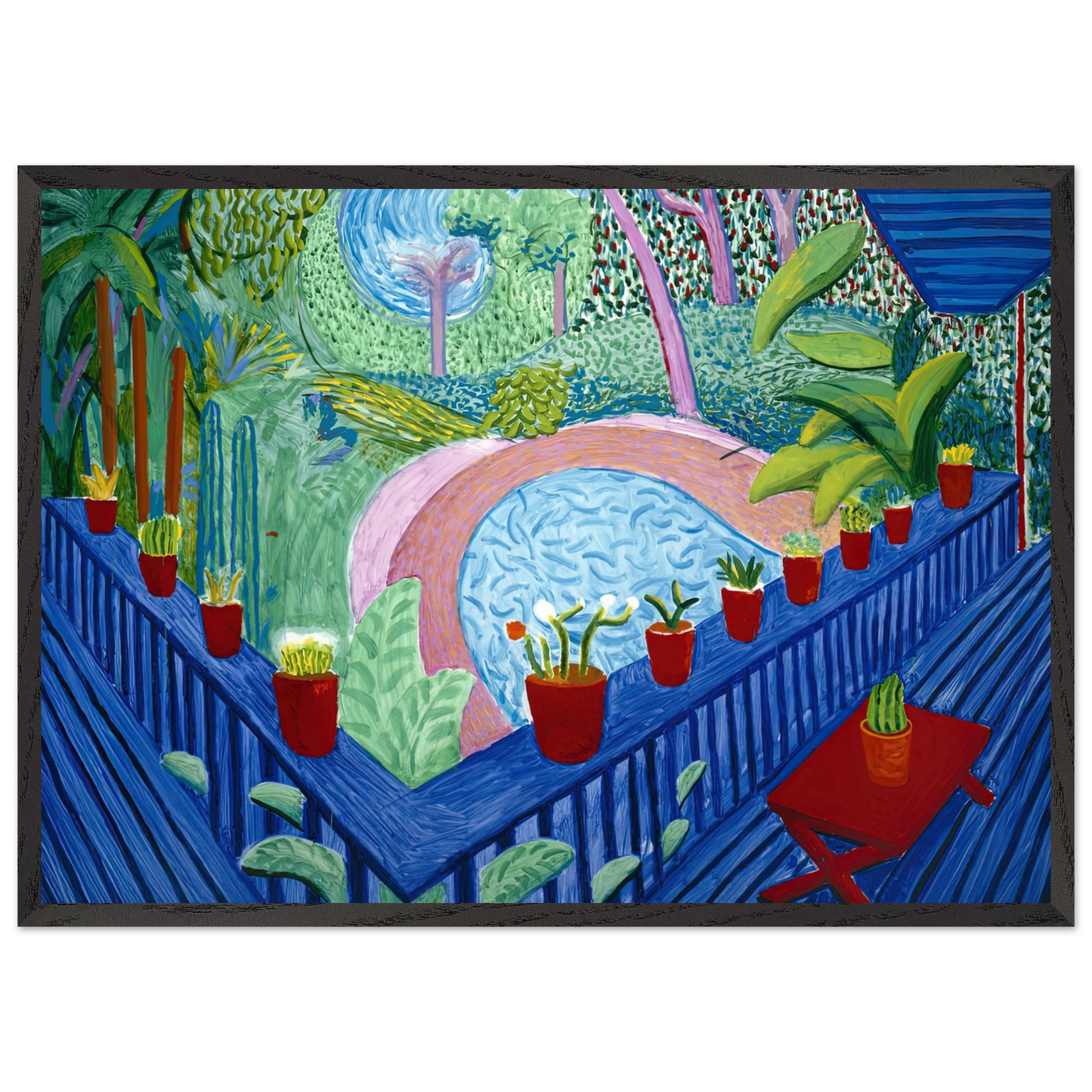 David Hockney - David Hockney Wall art - 21x29.7 cm / 8x12" - Fine Art Poster-canvas - -