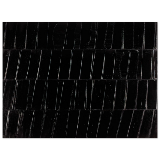 Pierre Soulages - Peinture 324 x 362 cm, 1985 Polyptyque C - 1985  75x100 cm / 30x40inches Fine Art Poster