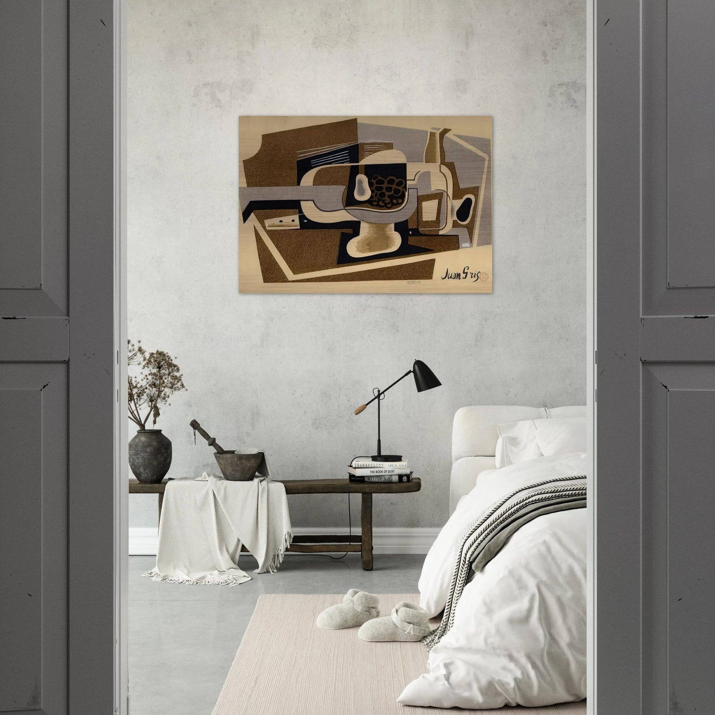 STILL LIFE 1922 - Juan Gris Brushed Aluminum Print - 70x100 cm / 28x40 inches | Juan Gris Aluminum Print | Juan Gris Prints