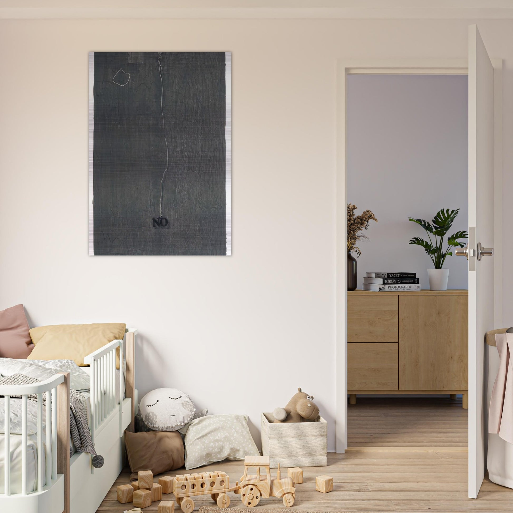 NO 1969 - Jasper Johns Brushed Aluminum Print - 70x100 cm / 28x40 inches | Jasper Johns Aluminum Print | Jasper Johns Prints