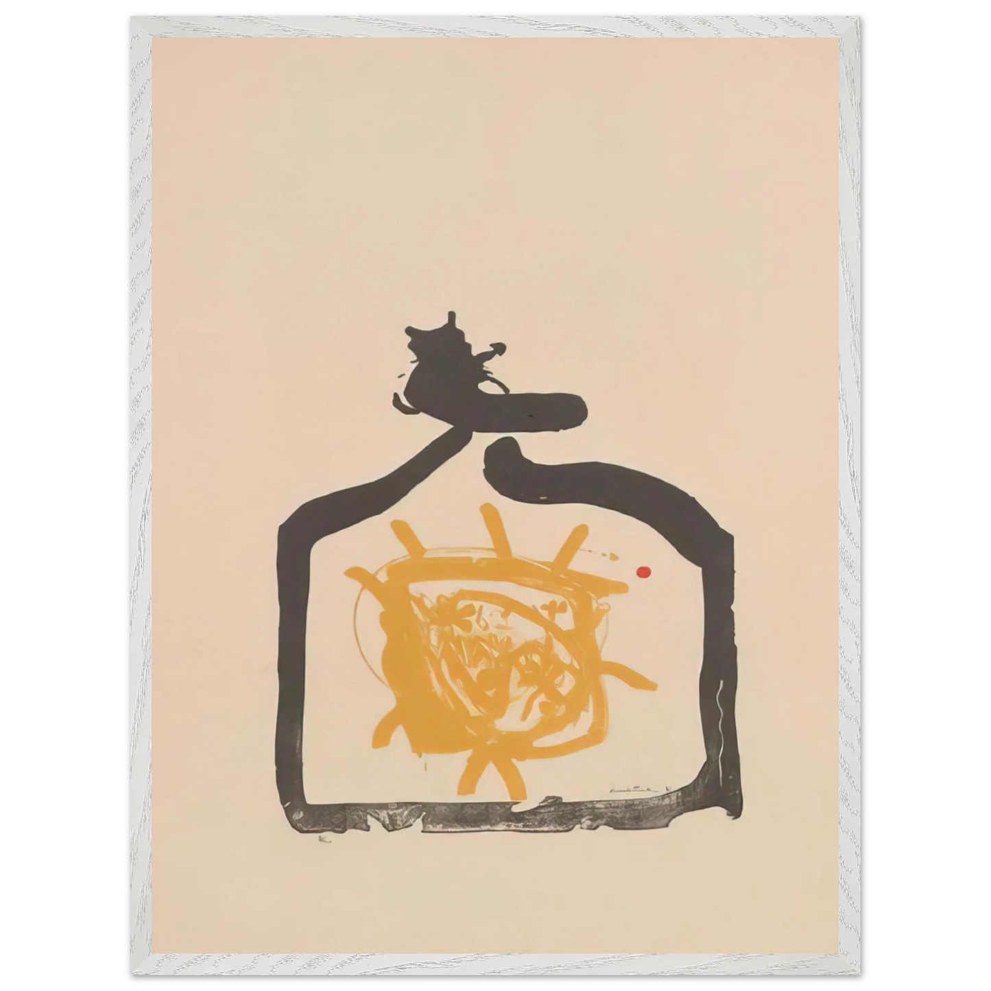 Helen Frankenthaler - May 26th Backwards - 1961 Wall art - 40x50 cm / 16x20 inches - Premium Wooden Framed Poster With Fine Art Paper-canvas - White frame