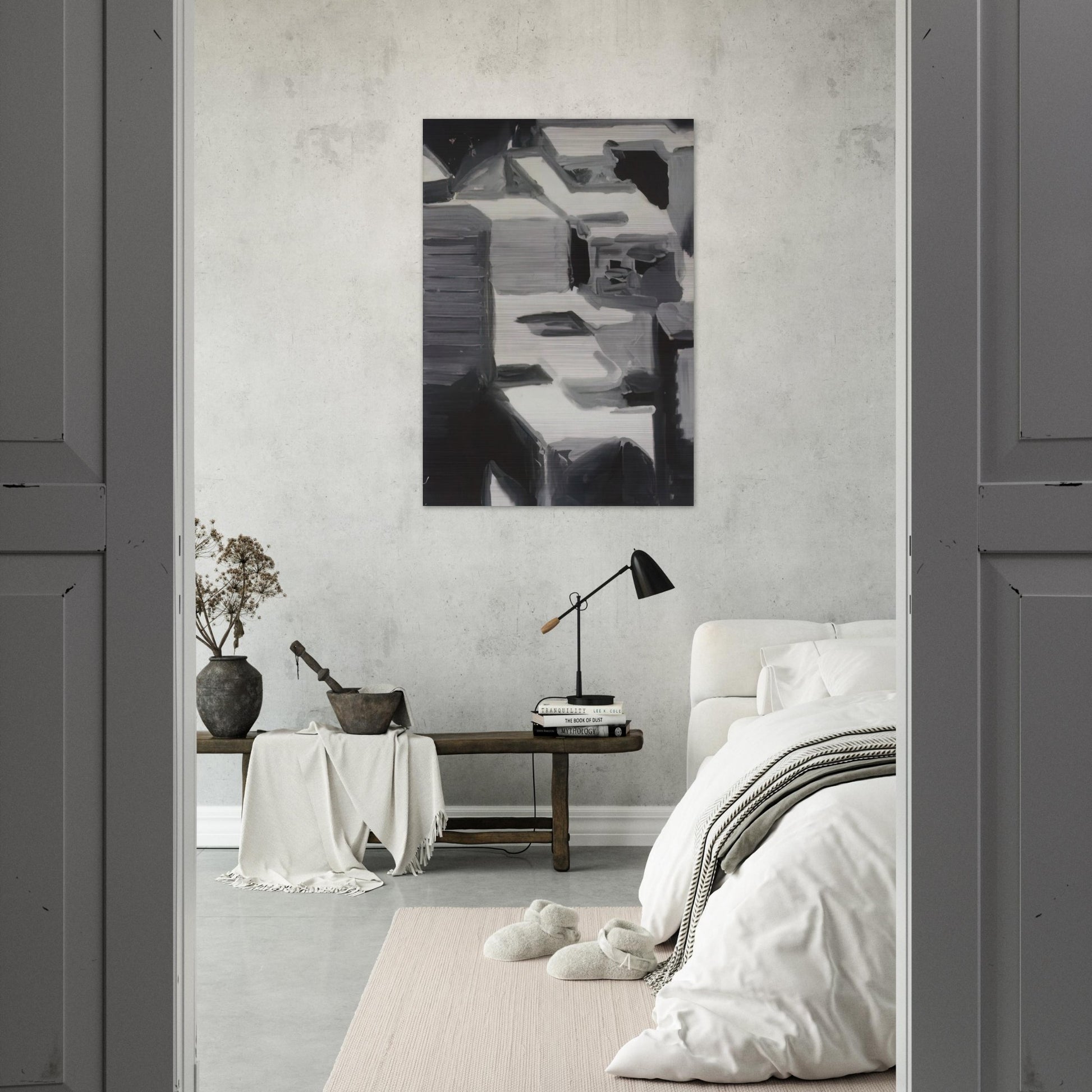 TOWNSCAPE 1968 3 - Gerhard Richter Brushed Aluminum Print - 70x100 cm / 28x40 inches | Gerhard Richter Aluminum Print | Gerhard Richter Prints