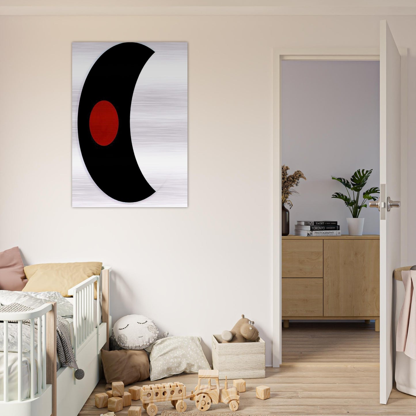 Omicron V - 1961 - Alexander Liberman Brushed Aluminum Print - 70x100 cm / 28x40 inches | Alexander Liberman Aluminum Print | Alexander Liberman Prints
