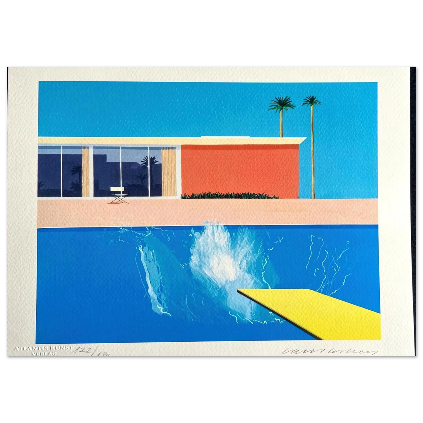 David Hockney - David Hockney Wall art - A3 (29.7 x 42  cm) - Premium Wooden Framed Poster With Fine Art Paper-canvas - Black frame