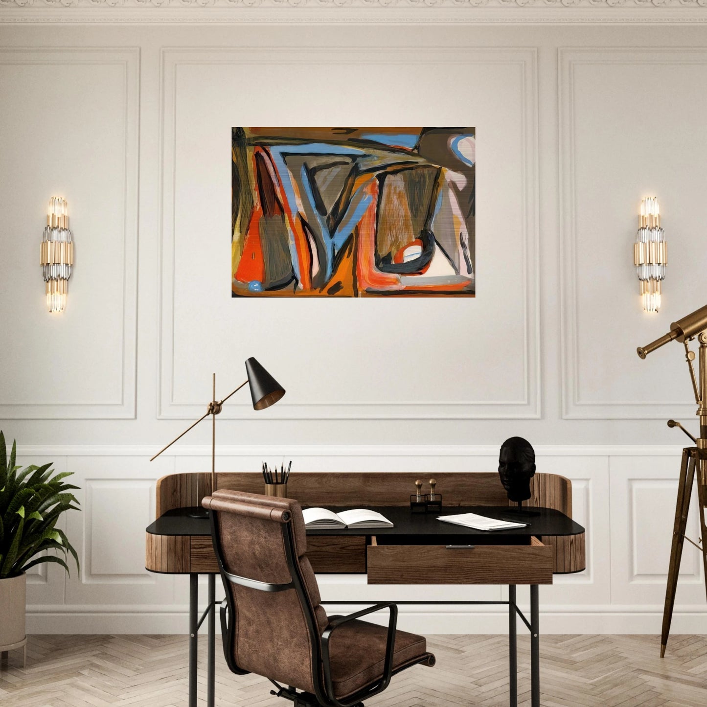 Le tout - 1978 - Bram van Velde Brushed Aluminum Print - 70x100 cm / 28x40 inches | Bram van Velde Aluminum Print | Bram van Velde Prints
