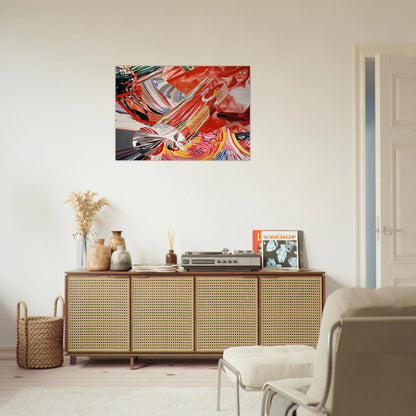 Hitchhiker - Speed of Light - James Rosenquist Brushed Aluminum Print - 70x100 cm / 28x40 inches | James Rosenquist Aluminum Print | James Rosenquist Prints