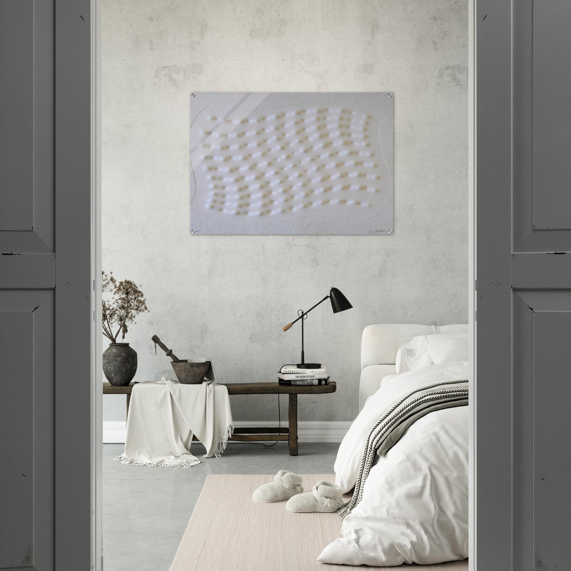 Superficie III - 1995 - Enrico Castellani Acrylic Print - 70x100 cm / 28x40″ inches | Enrico Castellani Wall Art | Enrico Castellani Prints