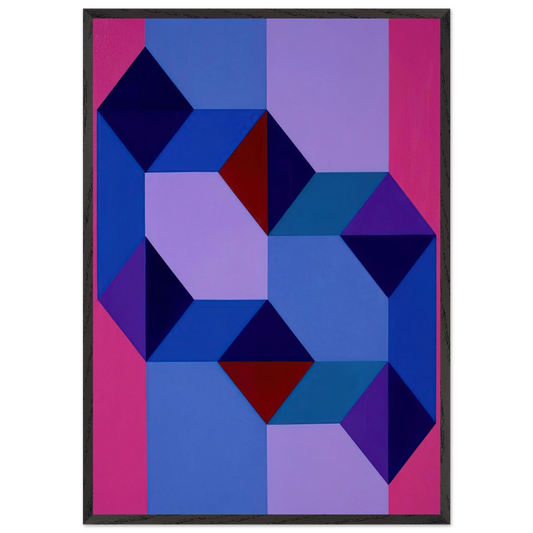 Untitled - Concretism N2 - Tomas Maldonado 70x100 cm / 28x40 inches Framed Art Print – Black Wooden Frame