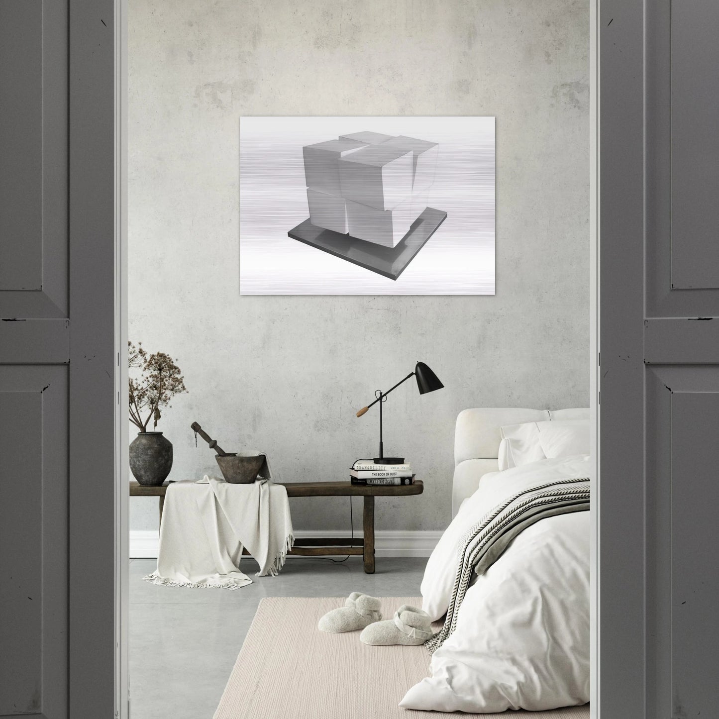 Split Cube - 1962 - Jeremy Moon Brushed Aluminum Print - 70x100 cm / 28x40 inches | Jeremy Moon Aluminum Print | Jeremy Moon Prints