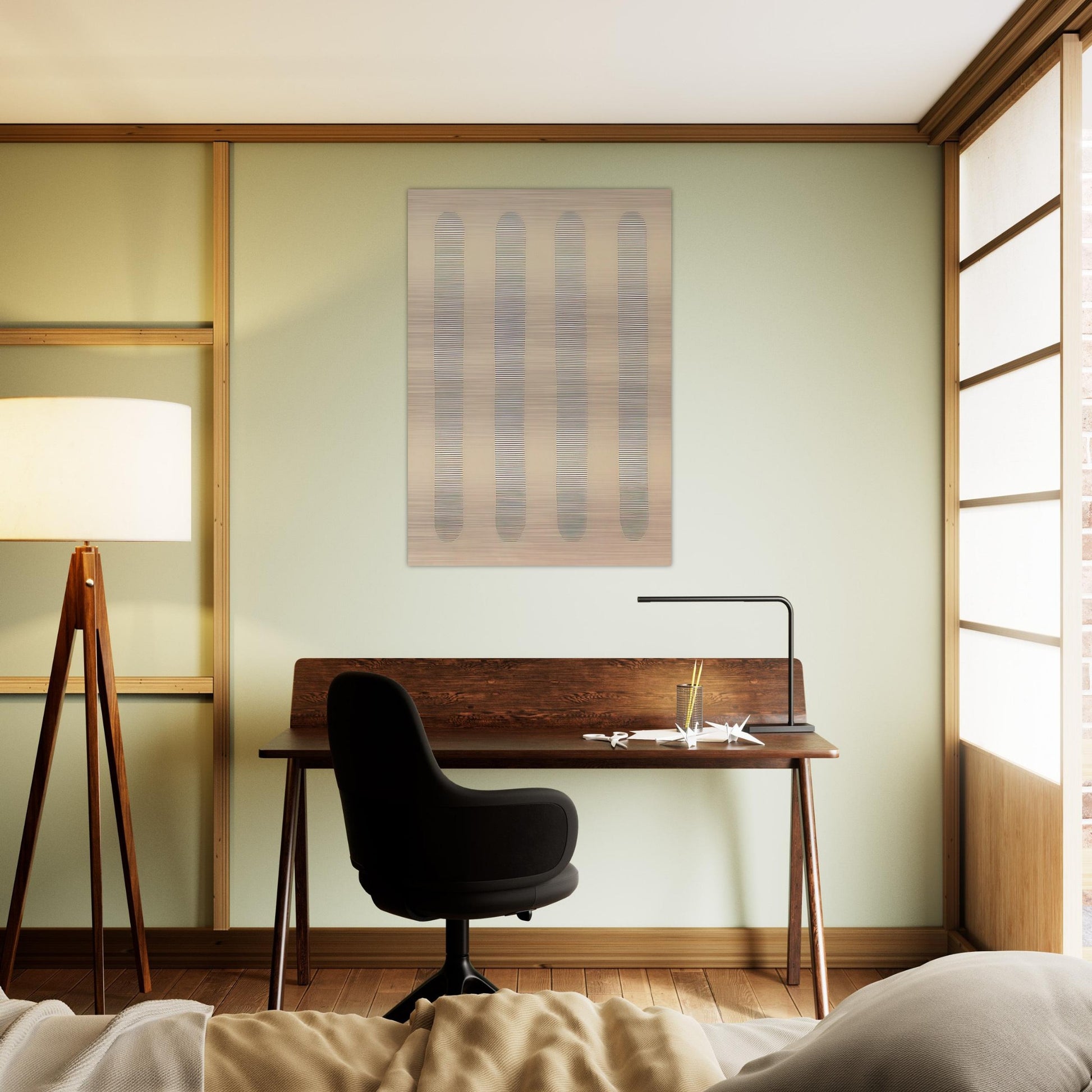 Columns - Agnes Martin Brushed Aluminum Print - 70x100 cm / 28x40 inches | Agnes Martin Aluminum Print | Agnes Martin Prints