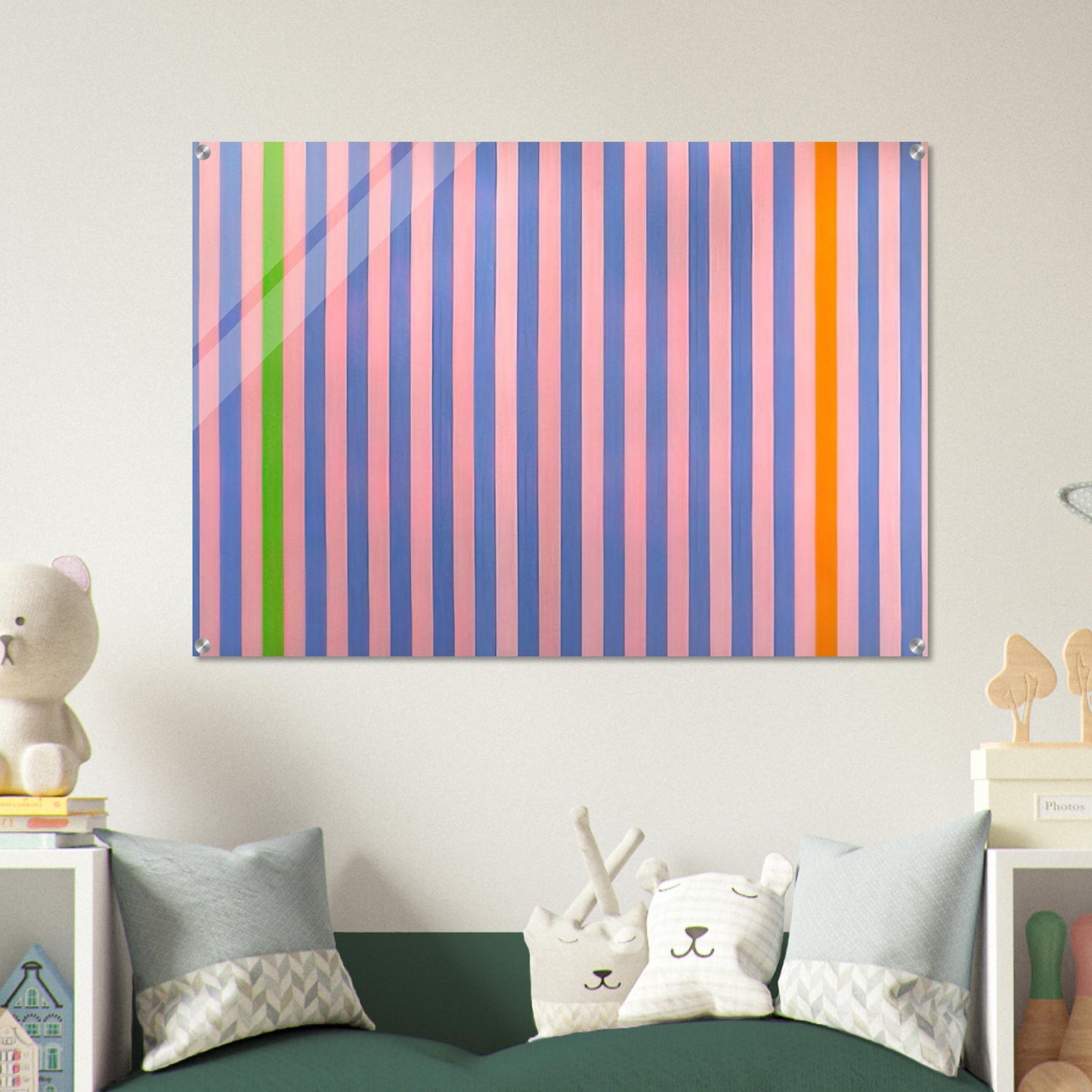 Sweet Score-Skylark - 1960 - Gene Davis Acrylic Print - 70x100 cm / 28x40″ inches