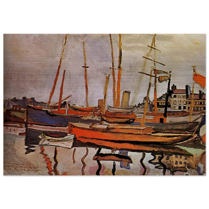 THE PORT OF LE HAVRE 1906 - Raoul Dufy Brushed Aluminum Print - 70x100 cm / 28x40 inches | Raoul Dufy Aluminum Print | Raoul Dufy Prints