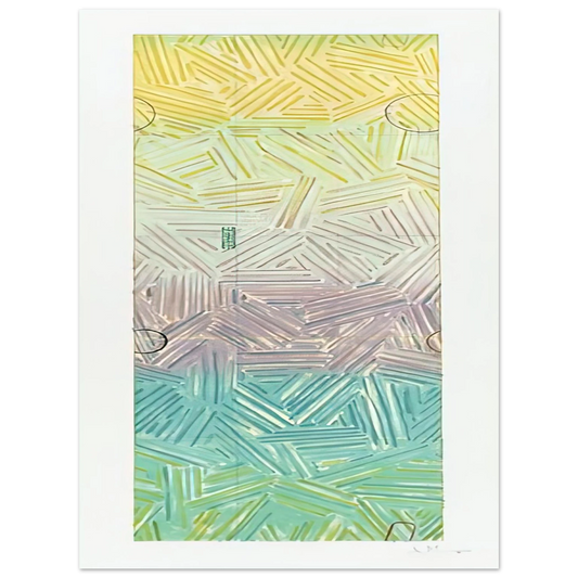 Jasper Johns - USUYUKI ULAE 211  75x100 cm / 30x40inches Fine Art Poster