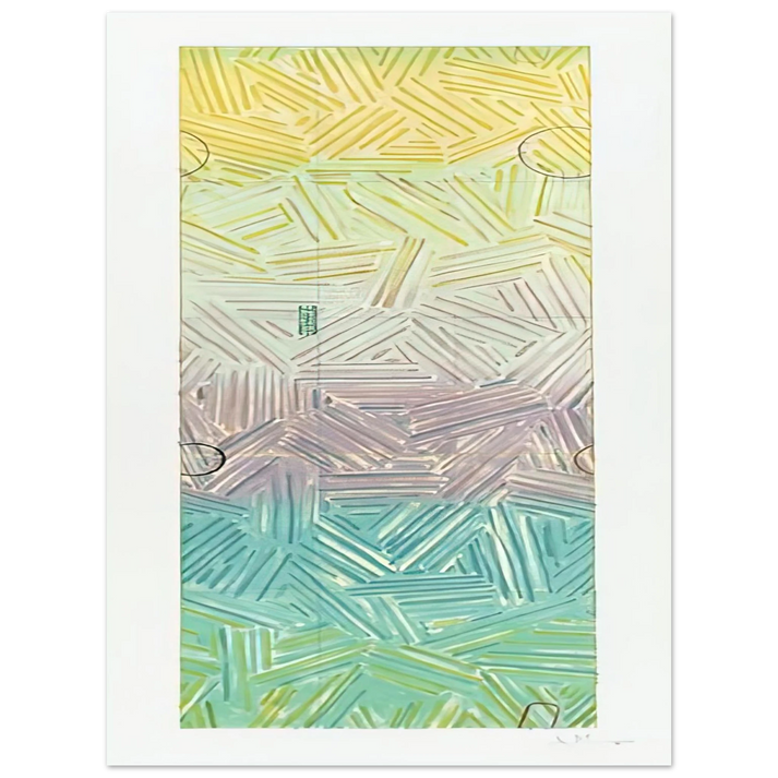 Jasper Johns - USUYUKI ULAE 211  75x100 cm / 30x40inches Fine Art Poster