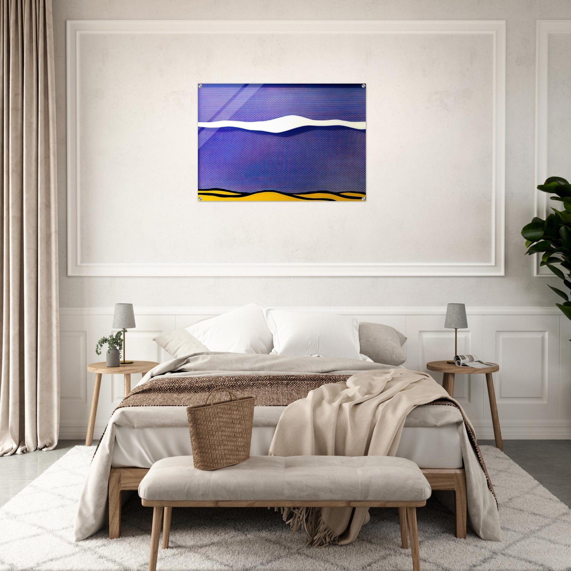 ARCTIC LANDSCAPE 1964 - Roy Lichtenstein Acrylic Print - 70x100 cm / 28x40″ inches