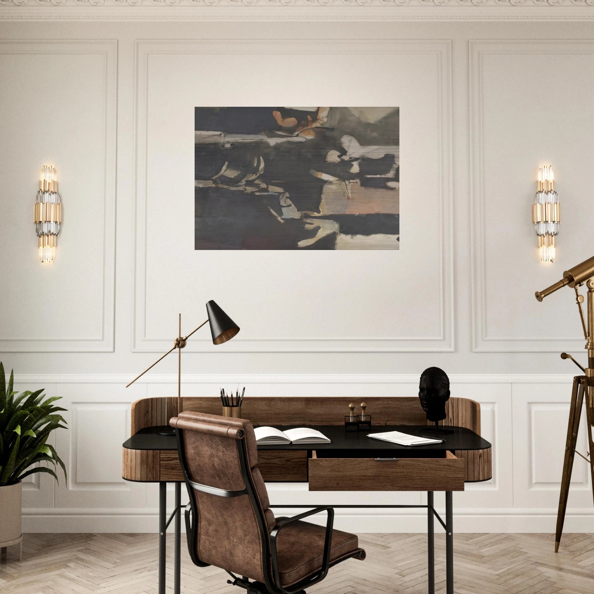 Albuquerque #20 - Richard Diebenkorn Brushed Aluminum Print - 70x100 cm / 28x40 inches | Richard Diebenkorn Aluminum Print | Richard Diebenkorn Prints