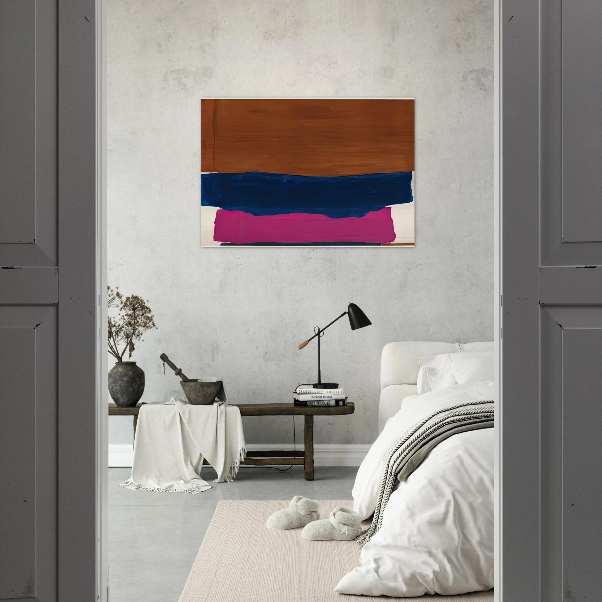 Indian Summer, 1967- - Helen Frankenthaler Brushed Aluminum Print - 70x100 cm / 28x40 inches | Helen Frankenthaler Aluminum Print | Helen Frankenthaler Prints