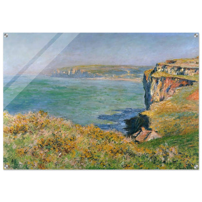 Cliff at Grainval - claude monet Acrylic Print - 70x100 cm / 28x40″ inches