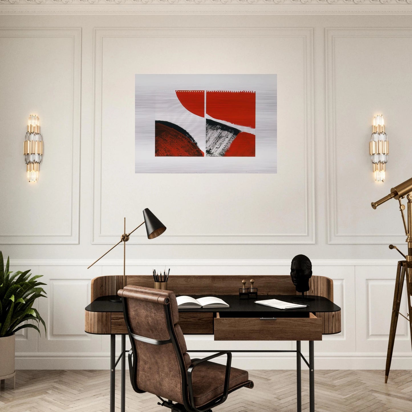 WHO KNOWS THE BEGINNING AND WHO KNOWS THE END II 1976 - BLINKY PALERMO Brushed Aluminum Print - 70x100 cm / 28x40 inches | BLINKY PALERMO Aluminum Print | BLINKY PALERMO Prints