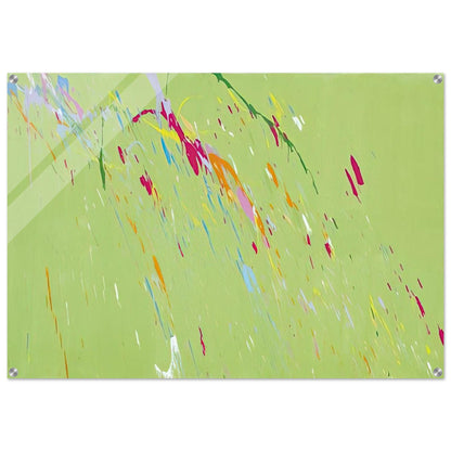 Raindrops Keep Falling on My Head - 1973 - Walasse Ting Acrylic Print - 70x100 cm / 28x40″ inches