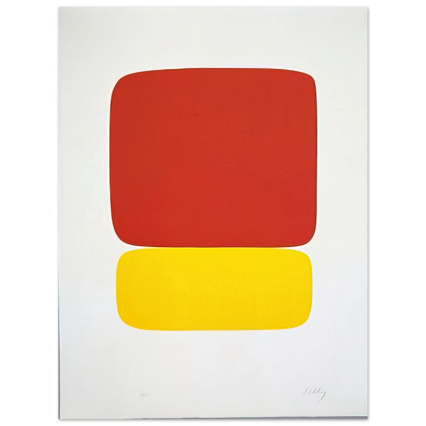 Ellsworth Kelly - Red over Yellow from Suite of Twenty-Seven Color Lithographs  75x100 cm / 30x40inches Fine Art Poster