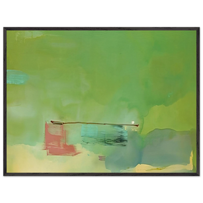 Helen Frankenthaler - Springscape - 1975 Wall art - 60x80 cm / 24x32 inches - Premium Wooden Framed Poster With Fine Art Paper - Wood frame