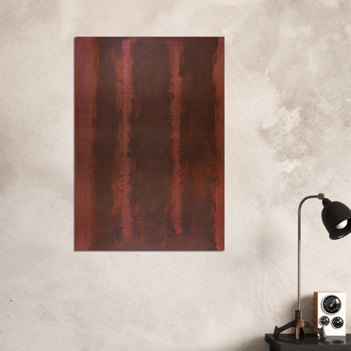 Black on Maroon - 1958 - Mark Rothko Brushed Aluminum Print - 70x100 cm / 28x40 inches | Mark Rothko Aluminum Print | Mark Rothko Prints
