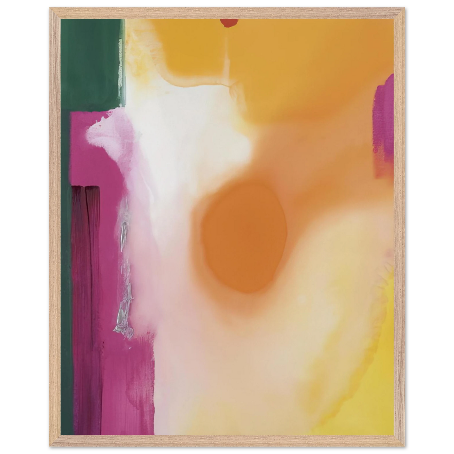 Helen Frankenthaler - Bullseye - 1989 Wall art - A3 (29.7 x 42  cm) - Premium Wooden Framed Poster With Fine Art Paper-canvas - Wood frame