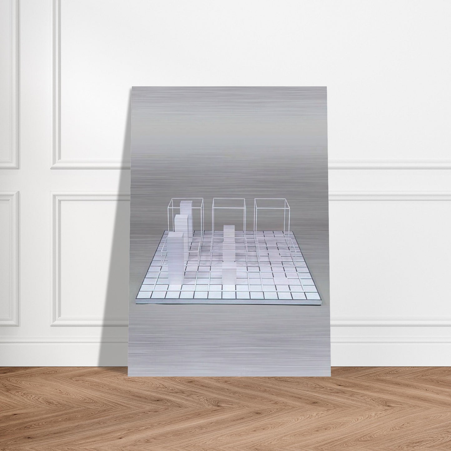 Serial Project Set B - Sol LeWitt Brushed Aluminum Print - 70x100 cm / 28x40 inches | Sol LeWitt Aluminum Print | Sol LeWitt Prints