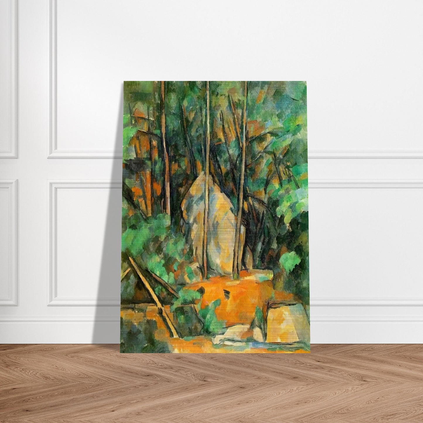 In the Park of Chateau Noir - Paul Cézanne Brushed Aluminum Print - 70x100 cm / 28x40 inches | Paul Cézanne Aluminum Print | Paul Cézanne Prints
