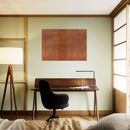 Pumpkin - 1959 - Gene Davis Brushed Aluminum Print - 70x100 cm / 28x40 inches | Gene Davis Aluminum Print | Gene Davis Prints